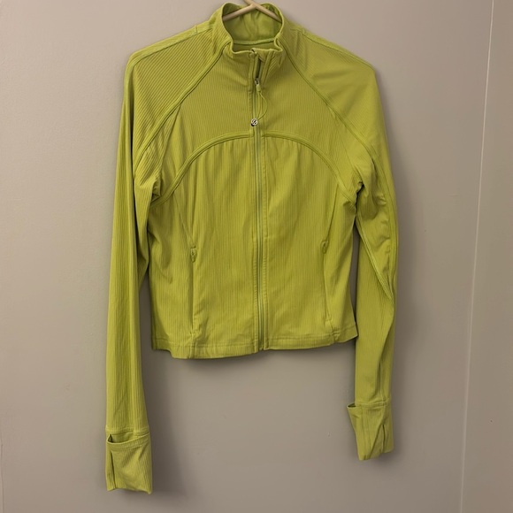 Lululemon Ribbed Nulu Cropped Define Jacket Wasabi size 10 - Picture 4 of 10